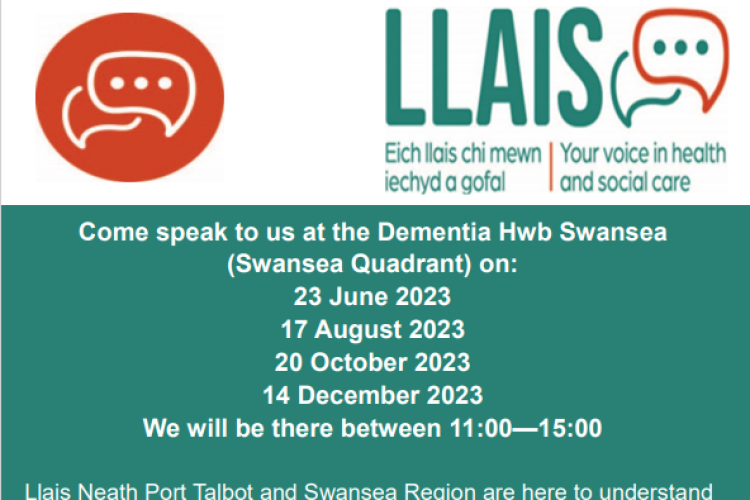 Llais NPT and Swansea Dementia Hwb Swansea Events