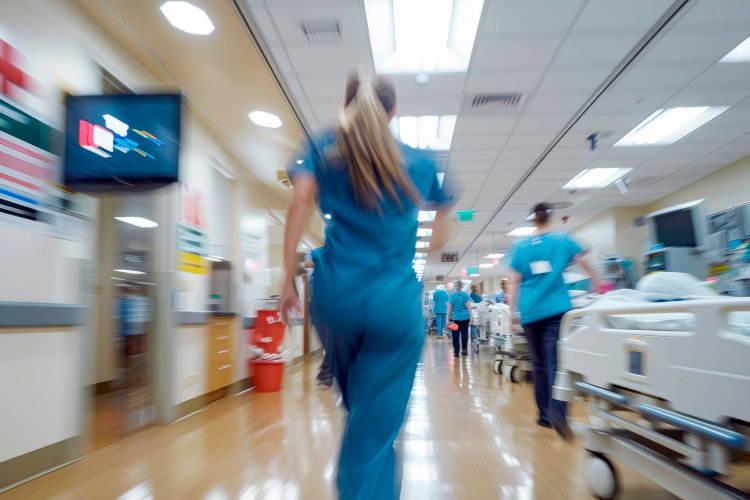 busy emergency department 